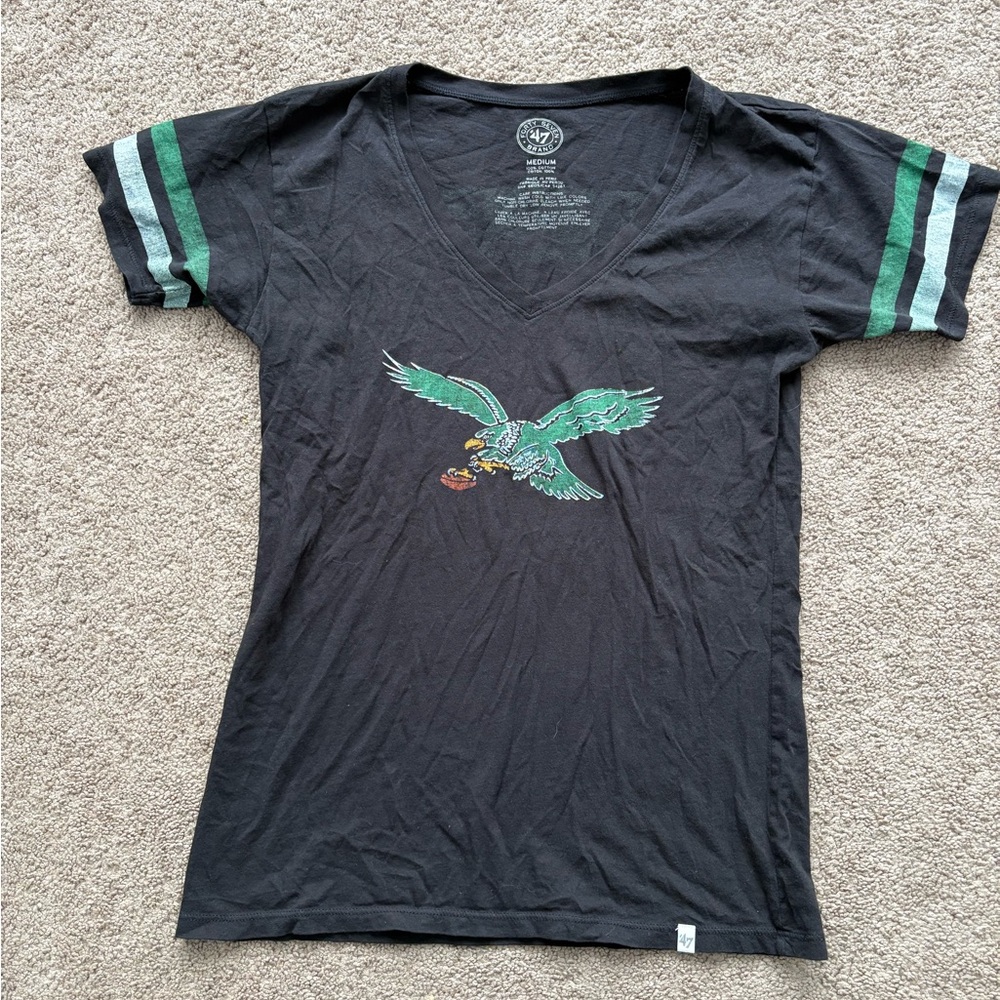 47 Brand Philadelphia Eagles Charcoal T-Shirt